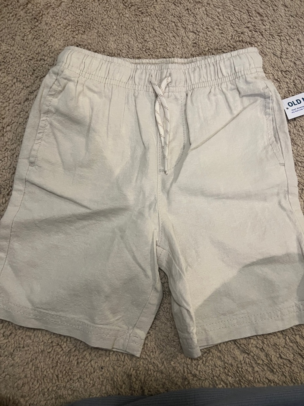 Old Navy Kids Light Cream Drawstring Shorts